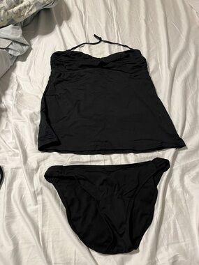 Mossimo Supply Co. Black Tankini Two-Piece Swim Set
